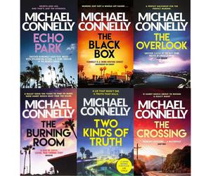 BOOKS4PEOPLE Michael Connelly Harry Bosch Series Collection 6 Books Set The Black Box, The Crossing, Echo Park, Two Kinds Of Truth, The Burning