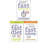 BOOKS4PEOPLE Michael Mosley 3 Books Collection Set (Fast Exercise, The Fast Diet, Fast Asleep)