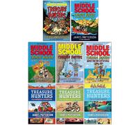 BOOKS4PEOPLE Middle School Treasure Hunters Series Collection 8 Books Set By James Patterson (Treasure Hunters, Danger Down The Nile, Secret Of