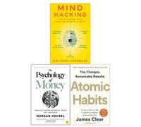 BOOKS4PEOPLE Mind Hacking, The Psychology Of Money And Atomic Habits 3 Books Collection Set