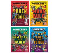 BOOKS4PEOPLE Minecraft Stonesword Saga Series 4 Books Collection Set (Minecraft: Crack In The Code, Minecraft: Mobs Rule, Minecraft: New Pets