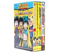 BOOKS4PEOPLE My Hero Academia Manga Set, 4 Volumes, Double-Sided Poster, Featuring: My Hero Academia, My Hero Academia Smash, My Hero Academia
