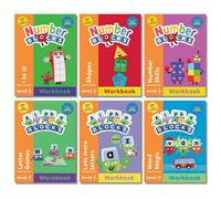 BOOKS4PEOPLE Numberblocks And Alphablocks: Orange Level Workbook Set - Early Learning Books For Kids - Activity Books (Pack Of 6)