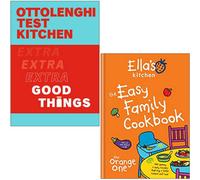 BOOKS4PEOPLE Ottolenghi Test Kitchen Extra Good Things Flexibound, Ella's Kitchen The Easy Family Cookbook Hardcover 2 Books Collection Set