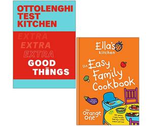 BOOKS4PEOPLE Ottolenghi Test Kitchen Extra Good Things Flexibound, Ella's Kitchen The Easy Family Cookbook Hardcover 2 Books Collection Set