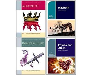 BOOKS4PEOPLE Oxford School William Shakespeare 4 Books Collection Set (Macbeth, Macbeth Oxford Literature Companions And Romeo And Juliet And R