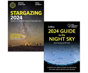 BOOKS4PEOPLE Philip's Stargazing 2024 By Nigel Henbest And 2024 Guide To The Night Sky By Storm Dunlop, Wil Tirion, Royal Observatory Greenwich