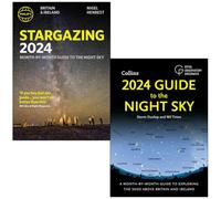 BOOKS4PEOPLE Philip's Stargazing 2024 & Guide To The Night Sky 2024 2 Books Collection Set By Nigel Henbest, Storm Dunlop & Royal Observatory G