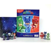 BOOKS4PEOPLE Pj Masks My Busy Books - Storybook, 10 Figurines, Playmat
