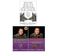 BOOKS4PEOPLE Robert T. Kiyosaki 3 Books Collection Set (Rich Dad's Cashflow Quadrant, Rich Dad's Guide To Investing, Why The Rich Are Getting R