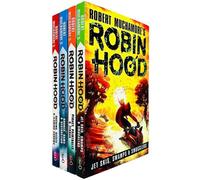 BOOKS4PEOPLE Robin Hood Series 4 Books Collection Set By Robert Muchamore (Piracy Paintballs & Zebras, Hacking Heists & Flaming Arrows, Jet Ski