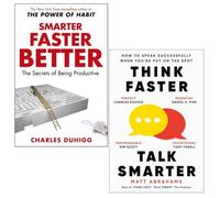 BOOKS4PEOPLE Smarter Faster Better By Charles Duhigg And Think Faster, Talk Smarter By Matt Abrahams 2 Books Set