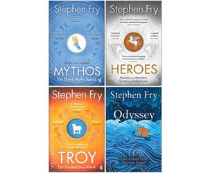 BOOKS4PEOPLE Stephen Fry Greek Myths Series 4 Books Collection Set (Mythos, Heroes, Troy And Odyssey)