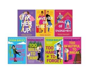 BOOKS4PEOPLE Tessa Bailey Hot And Hammered & Romancing The Clarksons Series 7 Books Collection Set (Fix Her Up, Love Her Or Lose Her, Tools Of