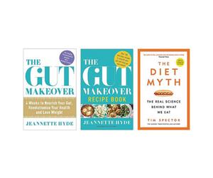 BOOKS4PEOPLE The Gut Makeover, The Gut Makeover Recipe Book, The Diet Myth 3 Books Collection Set