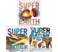 BOOKS4PEOPLE The Super Encyclopedia Collection By Dk 3 Books Set (Nature, Earth And Dinosaur)