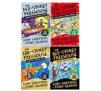 BOOKS4PEOPLE The Treehouse Storey Series 4 Books Collection Set (Books 10-13) By Andy Griffiths & Terry Denton - 130 Storey, 143 Storey, 156 St