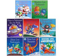BOOKS4PEOPLE The Underpants Collection 8 Books Set By Claire Freedman (Aliens Love Underpants, Dinopants, Save The World, Panta Claus, Dinosaur