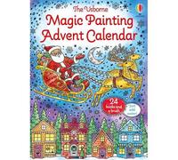 BOOKS4PEOPLE Usborne Magic Painting Advent Calendar (Magic Painting Brush & 24 Mini Books)