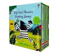 BOOKS4PEOPLE Usborne My First Phonics Reading Library 20 Books Collection Box Set (Phonics Readers) (With Free Audio Online Age 3+)