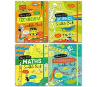 BOOKS4PEOPLE Usborne Stem Series 4 Books Collection Set - Science Scribble Book Technology Scribble Book Engine..