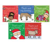 BOOKS4PEOPLE Usborne Thats Not My Christmas Series 5 Books Collection Set Christmas Fairy, Elf, Santa, Donkey, Reindeer