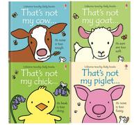 BOOKS4PEOPLE Usborne Thats Not My Farm Animals Collection 4 Books Set (Cow, Goat, Chick, Piglet)