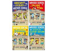 BOOKS4PEOPLE Wayside School Series By Louis Sachar 4 Books Set (Sideways Stories From Wayside School, Wayside School Is Falling Down, Wayside S