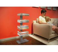 Booksbaum Magazine Standing shelf Radius Silver - 4250208615315