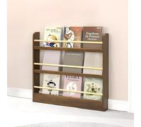 Bookshelf - 3/4/5-Tier Wooden Bookcase - Open Display Shelves for Toys & Books - Space-Saving Wall-Mount Narrow Storage - Home/Office Decor