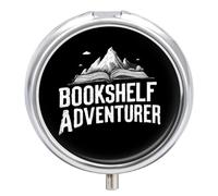 Bookshelf Adventurer Small Pill Box Case 3 Compartment 2"