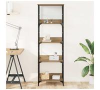 Bookshelf Artisan Oak 50x33x153cm Engineered Wood 5 Shelves Freestanding Modern