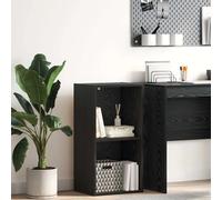 vidaXL Bookshelf Black Oak 40 x 30 x 77 cm Engineered Wood