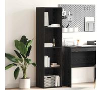 vidaXL Bookcase Black oak 40 x 30 x 152 cm Engineered Wood
