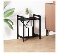 Bookshelf Black Oak 40x30x50cm Engineered Wood Tiered Industrial Freestanding XL