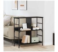 vidaXL Bookshelf Black oak Engineered wood