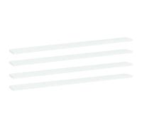 vidaXL Bookshelf Boards 4 pcs White 100x10x1.5 cm Engineered Wood, White