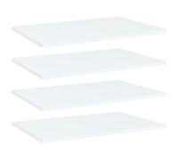vidaXL Bookshelf Boards 4 pcs White 60x40x1.5 cm Engineered Wood