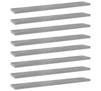 vidaXL Bookshelf Boards Floating Shelves Set 4 pcs Artisan Oak Engineered Wood