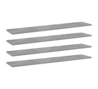 vidaXL Wall Shelves Floating Shelf Wall Rack 4 pcs Grey Sonoma Engineered Wood