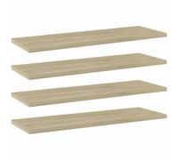 vidaXL Wall Shelves Storage Floating Shelf 4 pcs Old Wood Engineered Wood