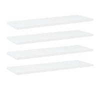 vidaXL Bookshelf Boards 4 pcs White 60x20x1.5 cm Engineered Wood