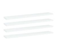 Vidaxl Bookshelf Boards 4 Pcs White 60X10X1.5 Cm Engineered Wood