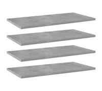 vidaXL Wall Shelves Storage Floating Shelf 4 pcs Old Wood Engineered Wood
