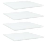 vidaXL Bookshelf Boards 4 pcs White 40x40x1.5 cm Engineered Wood