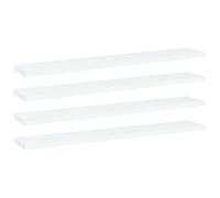 Vidaxl Bookshelf Boards 4 Pcs White 60X10X1.5 Cm Engineered Wood