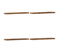 vidaXL Wall Shelves Storage Floating Shelf 4 pcs Old Wood Engineered Wood