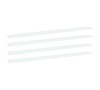 vidaXL 4x Bookshelf Boards White Engineered Wood Extra Shelf Replacement Panel