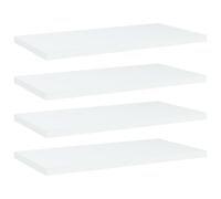 Vidaxl Bookshelf Boards 4 Pcs White 40X20X1.5 Cm Engineered Wood