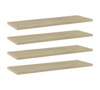 Bookshelf Boards 4 pcs Sonoma Oak 60x20x1.5 cm Engineered Wood